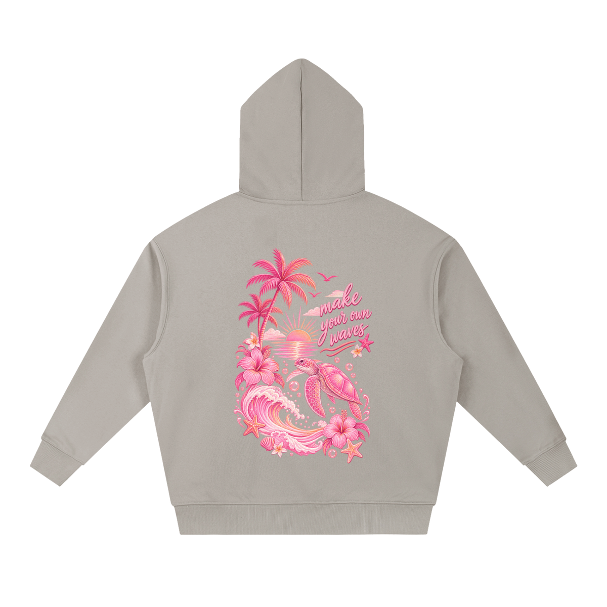 Womens Essential Boxy Heavyweight Drop-Shoulder Hoodie