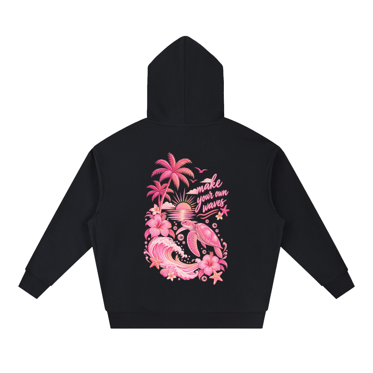 Womens Essential Boxy Heavyweight Drop-Shoulder Hoodie